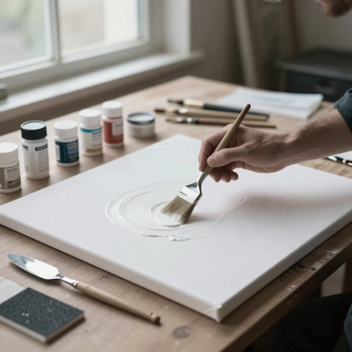 How to Prepare a Canvas for Acrylic Painting