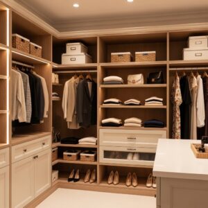 Warm Wood & Cream Combination