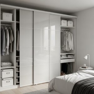 IKEA Closet System with Sliding Doors for Small Bedrooms