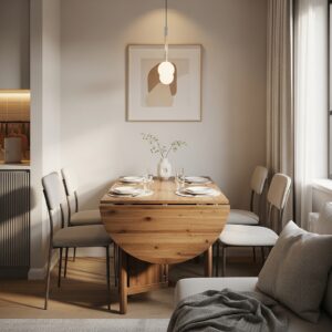 Extendable or Drop-Leaf Dining Table