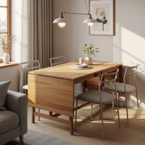 Extendable or Drop-Leaf Dining Table