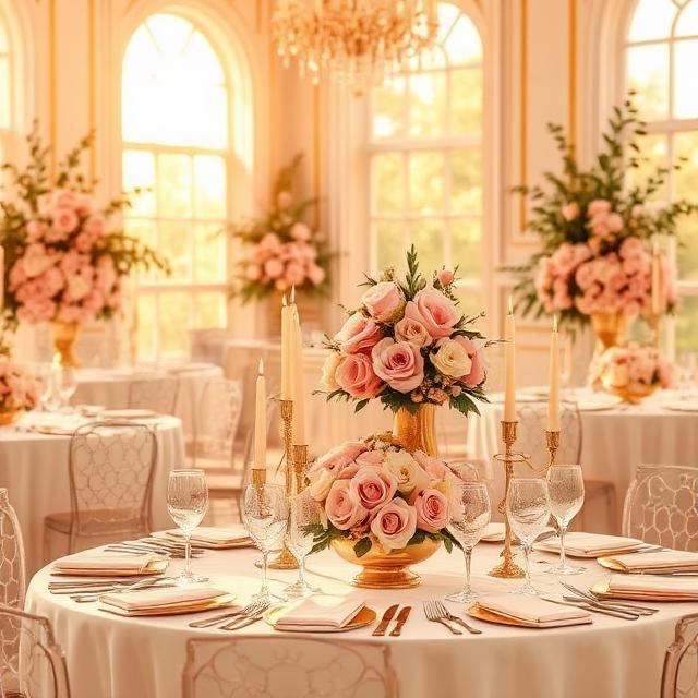 Blush Pink and Ivory