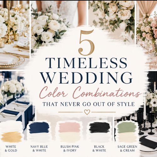 5 Timeless Wedding Color Combinations That Never Go Out of Style