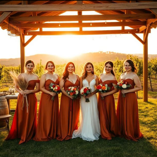 Terracotta Bridesmaid Dress