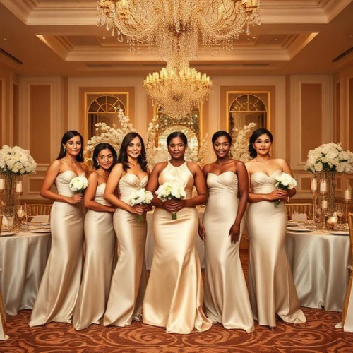 Champagne Bridesmaid Dress
