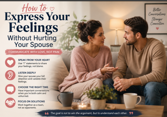 How to Express Your Feelings Without Hurting Your Spouse