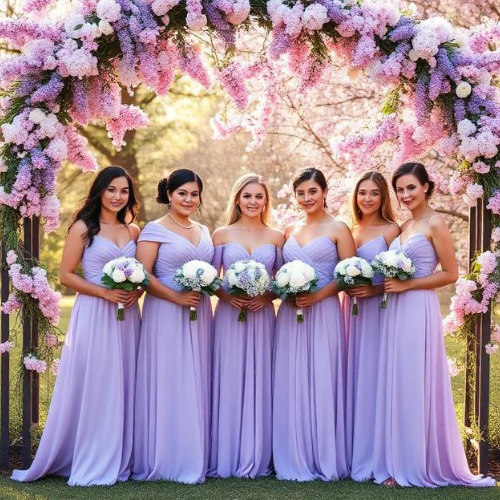 Lavender Bridesmaid Dress