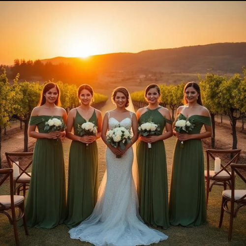 Olive Green Bridesmaid Dress